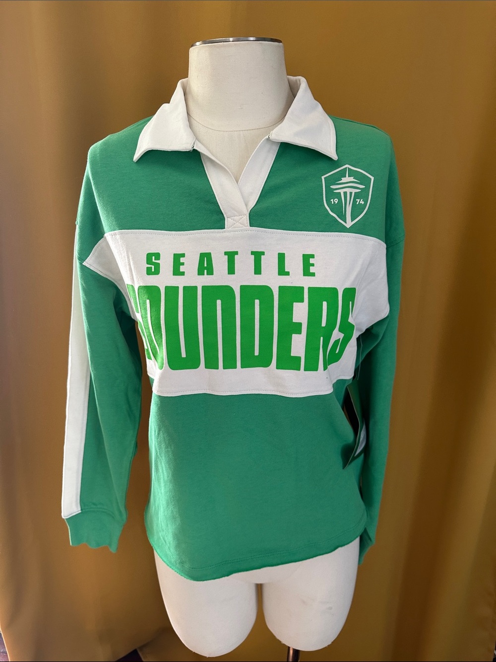 Seattle Sounders Kids Green Rugby Sweatshirt
